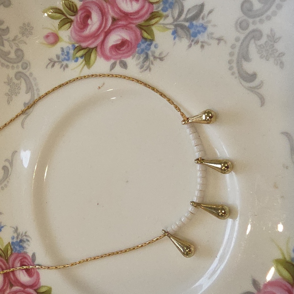 Plunder Gold and Silver Accent Necklace Delicate